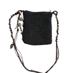 Crossbody Bag with Beaded Strap